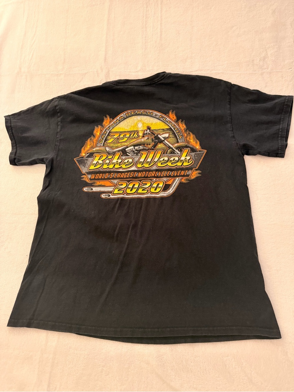 Bike Week 2020 Graphic Men’s T-Shirt - Black size: L